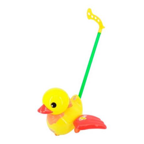 Каталка-игрушка Junfa toys Утенок (251) желтый
