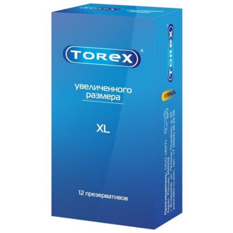 Презервативы TOREX Увеличенного размера 12 шт.