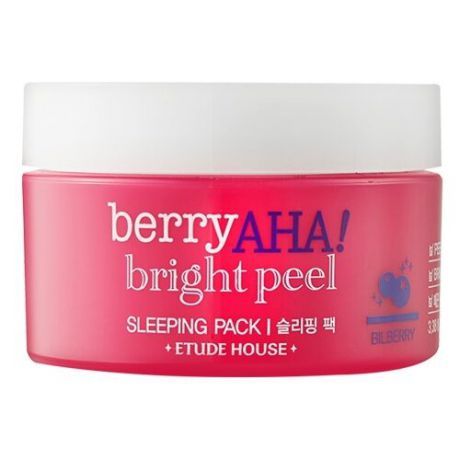 Etude House маска ночная отшелушивающая Berry Aha Bright Peel Sleeping Pack, 100 мл