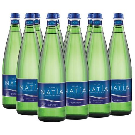 Минеральная вода NATIA без газа, стекло, 12 шт. по 0.75 л