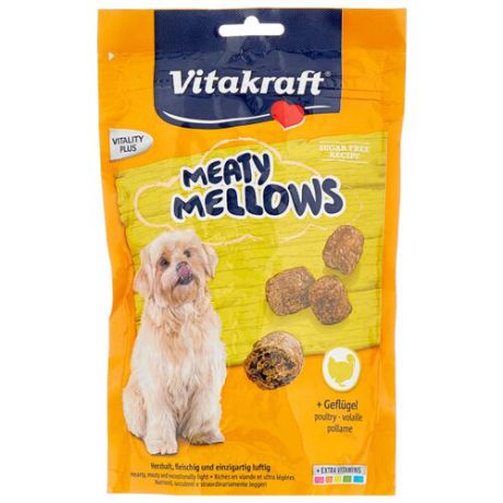 Лакомство для собак Vitakraft Meaty mellows домашняя птица, 120 г