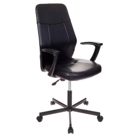 Компьютерное кресло Бюрократ CH-605 офисное, обивка: искусственная кожа, цвет: черный