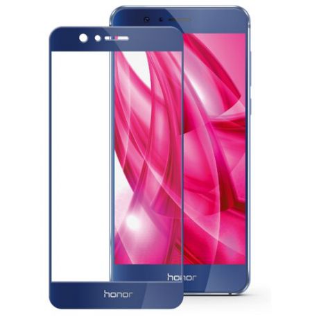 Защитное стекло Mobius 3D Full Cover Premium Tempered Glass для Huawei Honor 8 синий