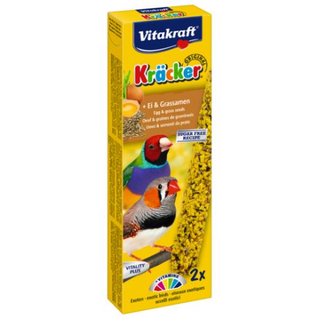 Лакомство для птиц Vitakraft Крекеры для экзотических птиц яичные (21258) 80 г