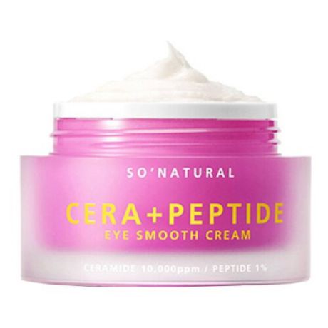 So Natural Лифтинг-крем с пептидами и керамидами для кожи вокруг глаз Cera+ Peptide Eye Smooth Cream 30 мл
