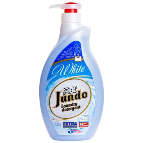 Гель для стирки Jundo White для белого белья 1 л бутылка
