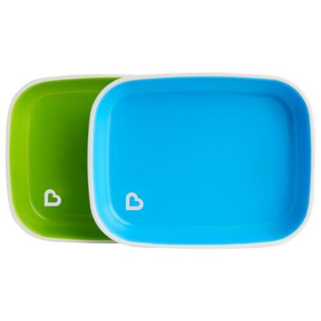 Комплект посуды Munchkin Цветные тарелки (12447) зеленый/голубой