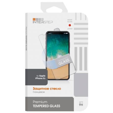 Защитное стекло INTERSTEP для Apple iPhone XS прозрачный