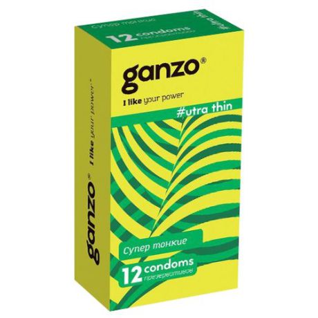Презервативы Ganzo Ultra Thin 12 шт.