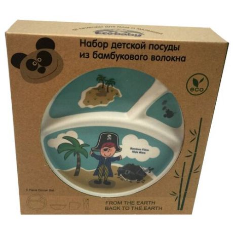 Комплект посуды Eco Baby Пираты мальчик