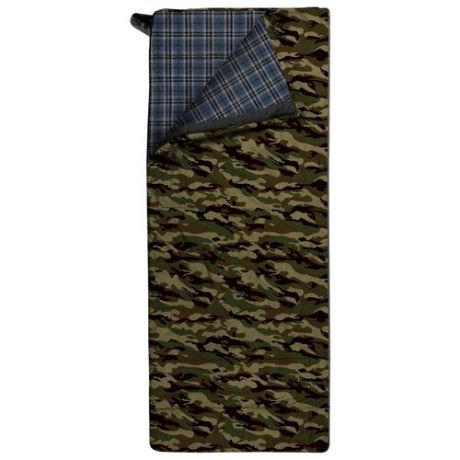 Спальный мешок TRIMM Tramp 195 camouflage с правой стороны