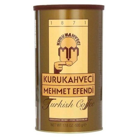 Кофе молотый Kurukahveci Mehmet Efendi жестяная банка, 500 г