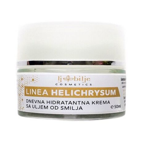 Ljbilje Linea Helichrysum Дневной крем для лица с эфирным маслом бессмертника итальянского, 50 мл