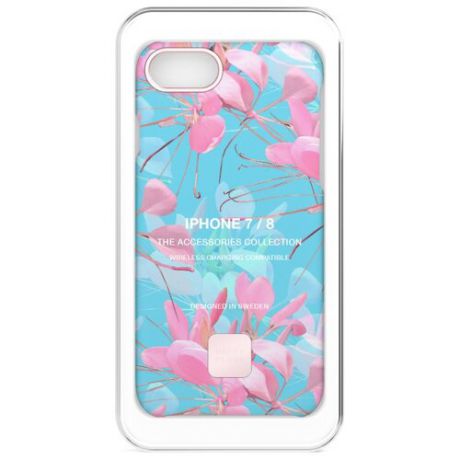 Чехол Happy Plugs 9301 + защитная пленка для Apple iPhone 7/iPhone 8 botanica exotica
