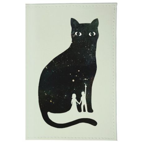 Обложка для паспорта Mitya Veselkov Космическая кошка OK261, Принт