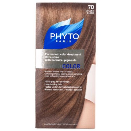 PHYTO Phytocolor краска для волос, 7D Золотистый блонд