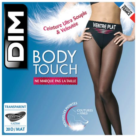 Колготки DIM Body Touch Ventre Plat 20 den, размер 4, noir