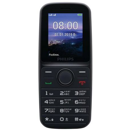 Телефон Philips Xenium E109 черный