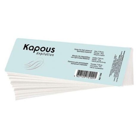 Kapous Professional Полоска для депиляции, спанлейс, 7*20см 100 шт.