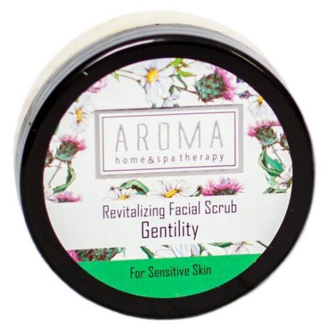 Aroma Home & Spa Therapy скраб для лица Revitalizing Facial Scrub Gentility для чувствительной кожи 65 г