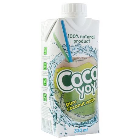 Вода кокосовая Cocoyoyo Органическая, без сахара, 0.33 л