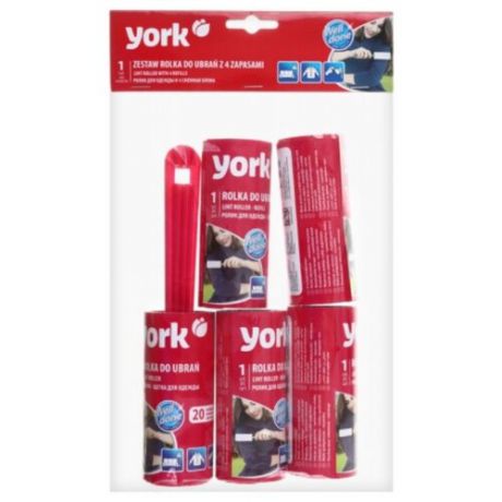 York набор ролик для одежды и 4 запасных блока, 20 листов ассорти