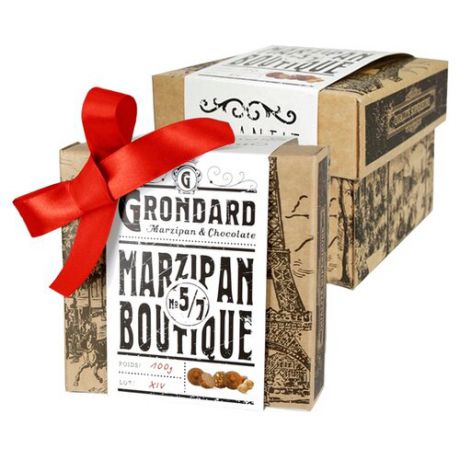 Набор конфет Grondard Marzipan Boutique Ассорти, 100г бежевый