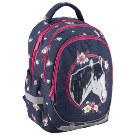 Kite Рюкзак Education Beautiful horse K19-700M-1, синий/розовый