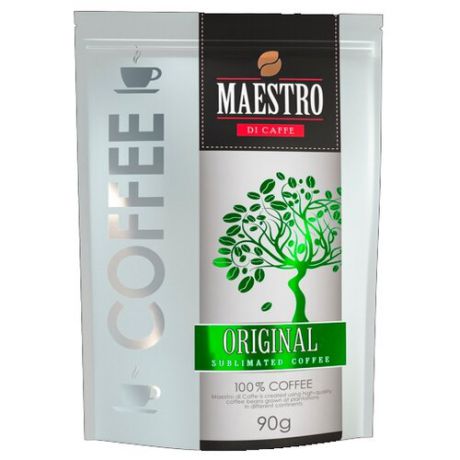 Кофе растворимый Maestro Di Caffe Original, пакет, 90 г