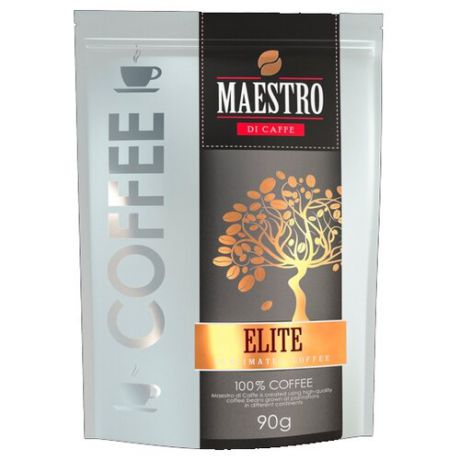 Кофе растворимый Maestro di caffe Elite, пакет, 90 г