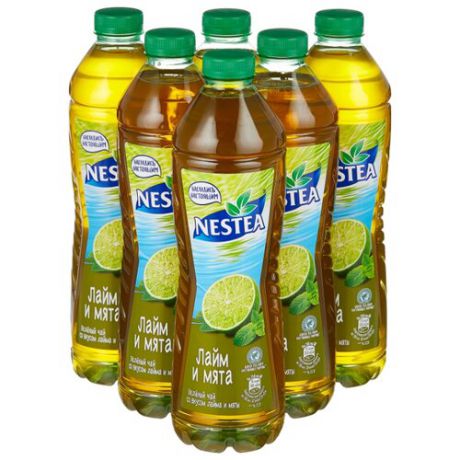 Чай Nestea Зеленый со вкусом Лайма и Мяты, ПЭТ, 1.5 л, 6 шт.
