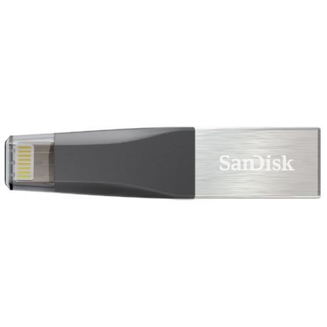 Флешка SanDisk iXpand Mini 128GB черный / серебристый
