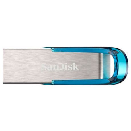 Флешка SanDisk Ultra Flair USB 3.0 128GB серебристый/синий