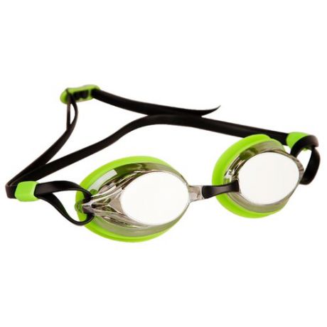 Очки для плавания MAD WAVE Spurt Mirror green/black