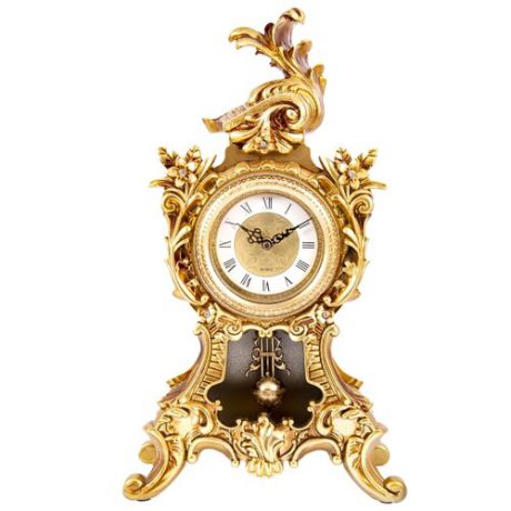 Часы каминные Русские подарки Рококо 59108 золотистый