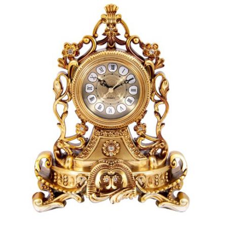 Часы каминные Русские подарки Рококо 59111 золотистый