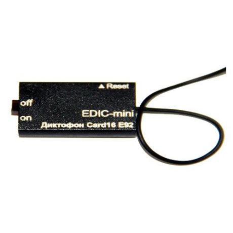 Диктофон Edic-mini Card 16 E92 черный