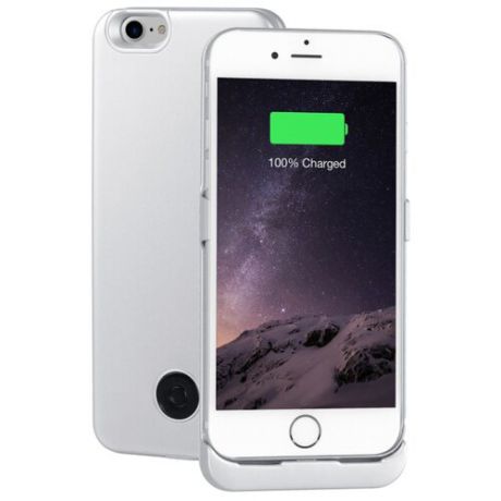 Чехол-аккумулятор INTERSTEP Metal battery case для iPhone 7/8 silver