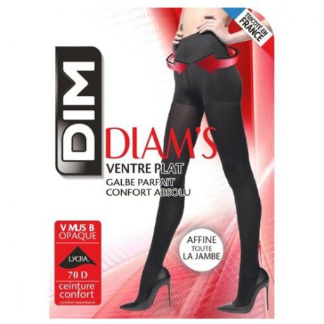 Колготки DIM Diam's Ventre plat ultra opaque 70 den, размер 3/4, noir