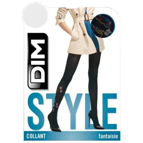 Колготки DIM Style Fantaisie 05YT, размер 3/4, noir