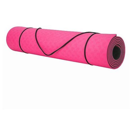 Коврик (ДхШхТ) 173х61х0.4 см Larsen TPE двухцветный pink/grey