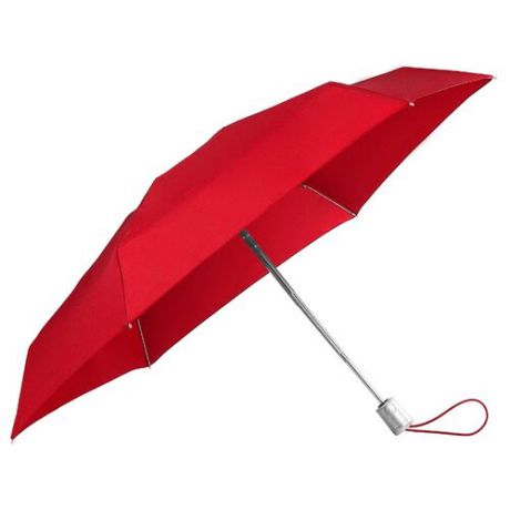 Зонт автомат Samsonite Alu Drop S (6 спиц, большая ручка) красный
