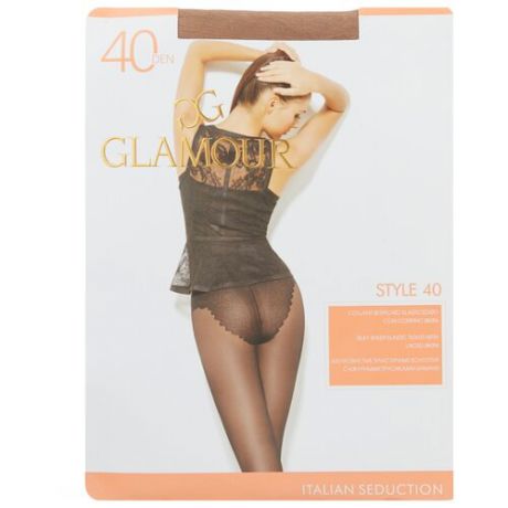 Колготки Glamour Style 40 den, размер 5-XL, miele