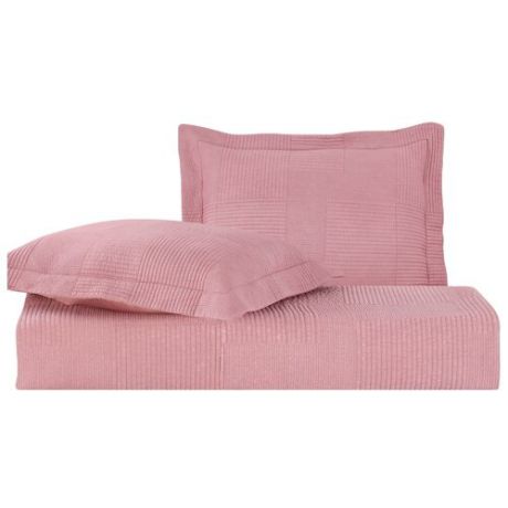 Комплект с покрывалом Arya Elexus 250 х 260 см + 2 наволочки 50 х 70+5 см розовый
