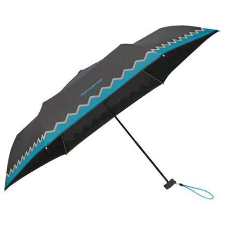 Зонт механика Samsonite C Collection черный / голубой