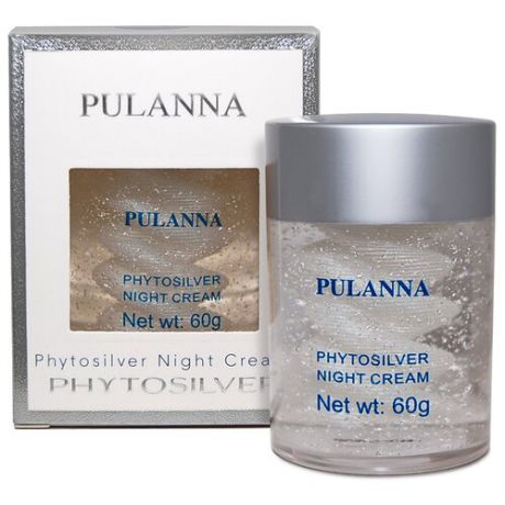 PULANNA Phytosilver Night Cream Ночной крем для лица с серебром, 60 г