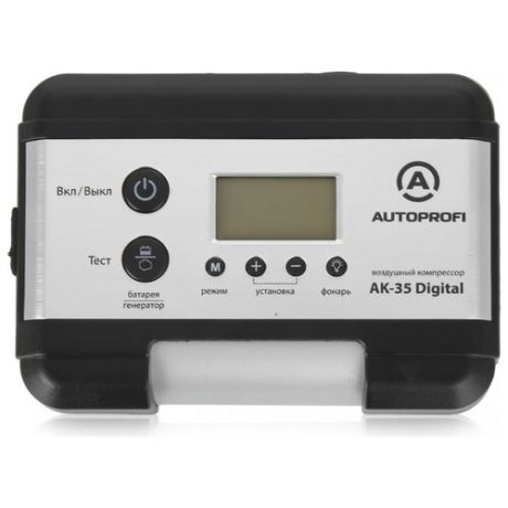 Автомобильный компрессор AUTOPROFI AK-35 Digital серебристый