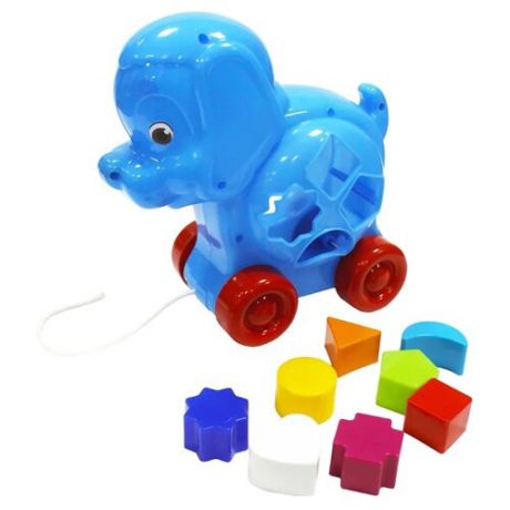 Каталка-игрушка Green Plast Собака (СВ001) синий