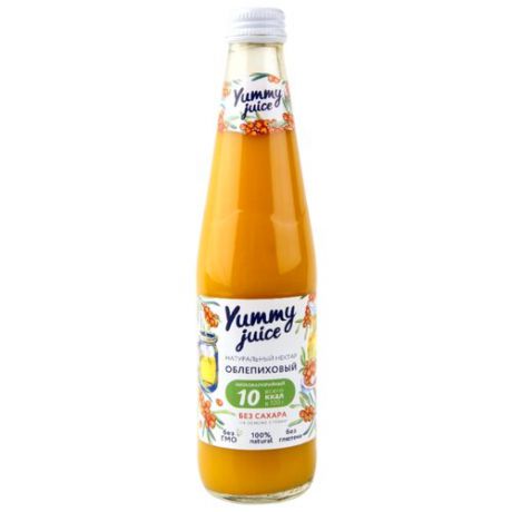 Нектар Yummy juice облепиховый, без сахара, 0.33 л