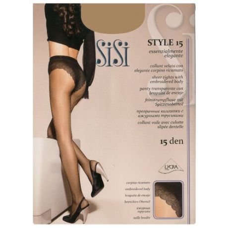 Колготки Sisi Style 15 den, размер 3-M, grafite